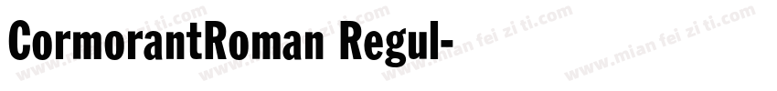CormorantRoman Regul字体转换